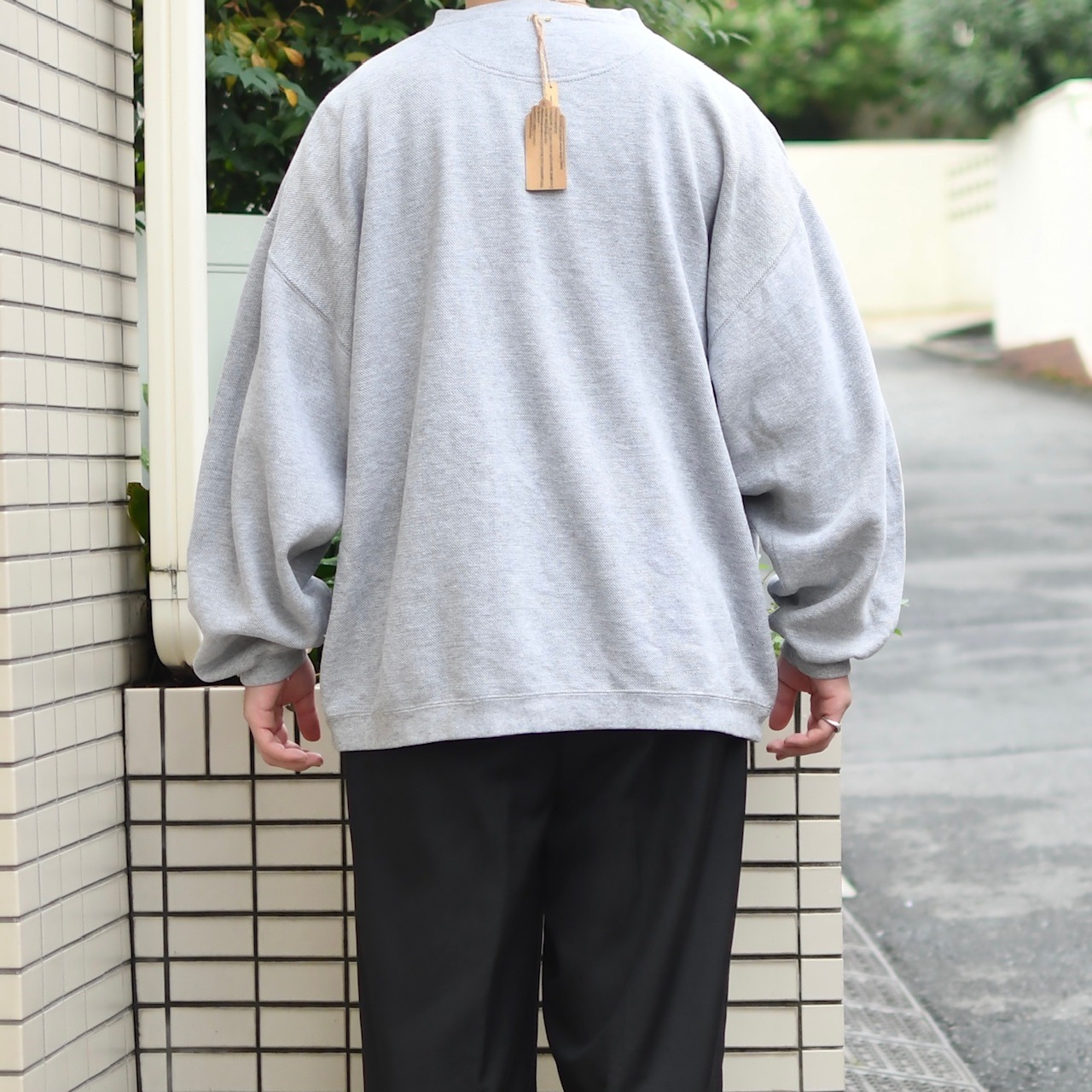 husky embroidery design henry neck sweat