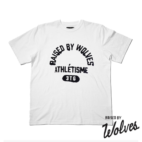【RAISED BY WOLVES/レイズドバイウルブス】ATHLETIQUE TEE Tシャツ / WHITE