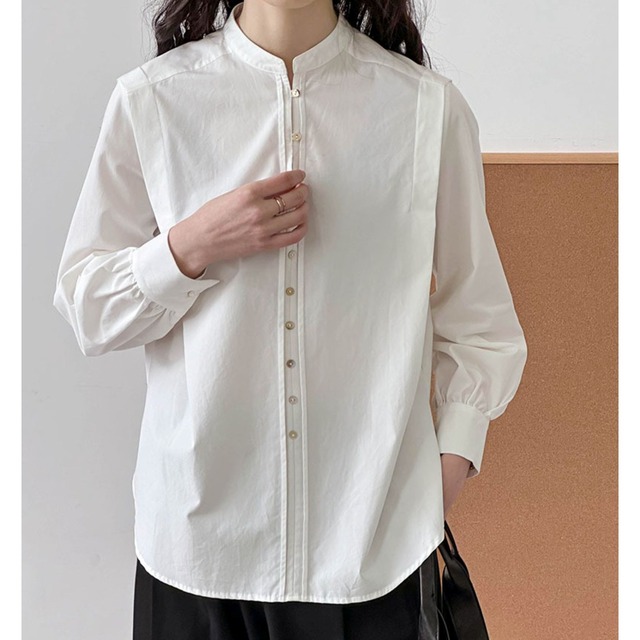 stand collar shirt　g-0029
