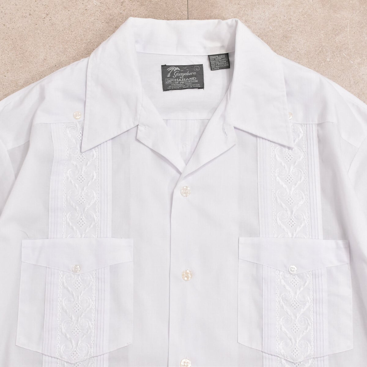 70's 80's ビンテージ キューバシャツ HABAND GUAYABERA 70's 80's ビンテージ キューバシャツ HABAND GUAYABERA
