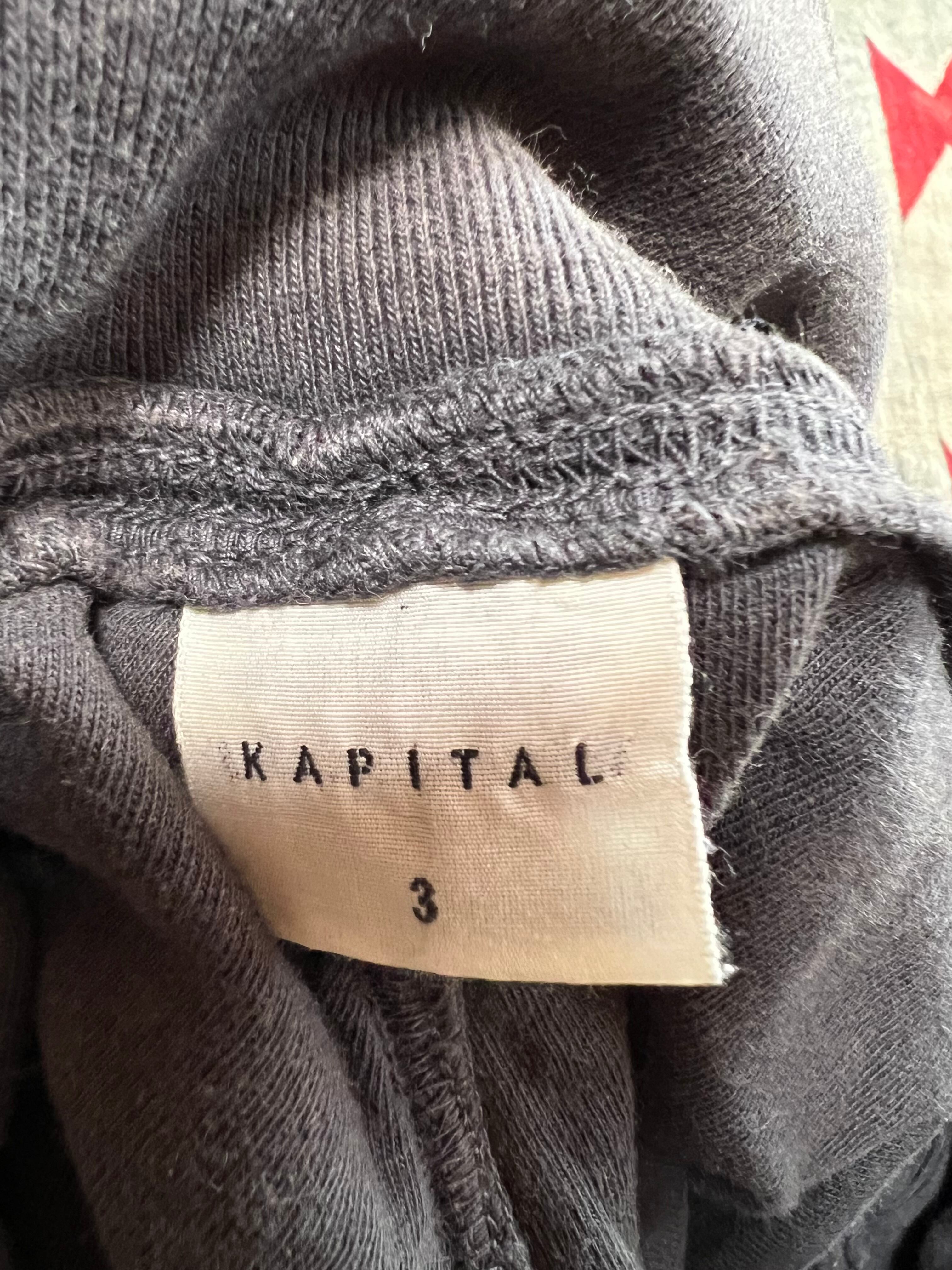 vintage kapital キャピタル  後染め天竺　ワイドパンツ