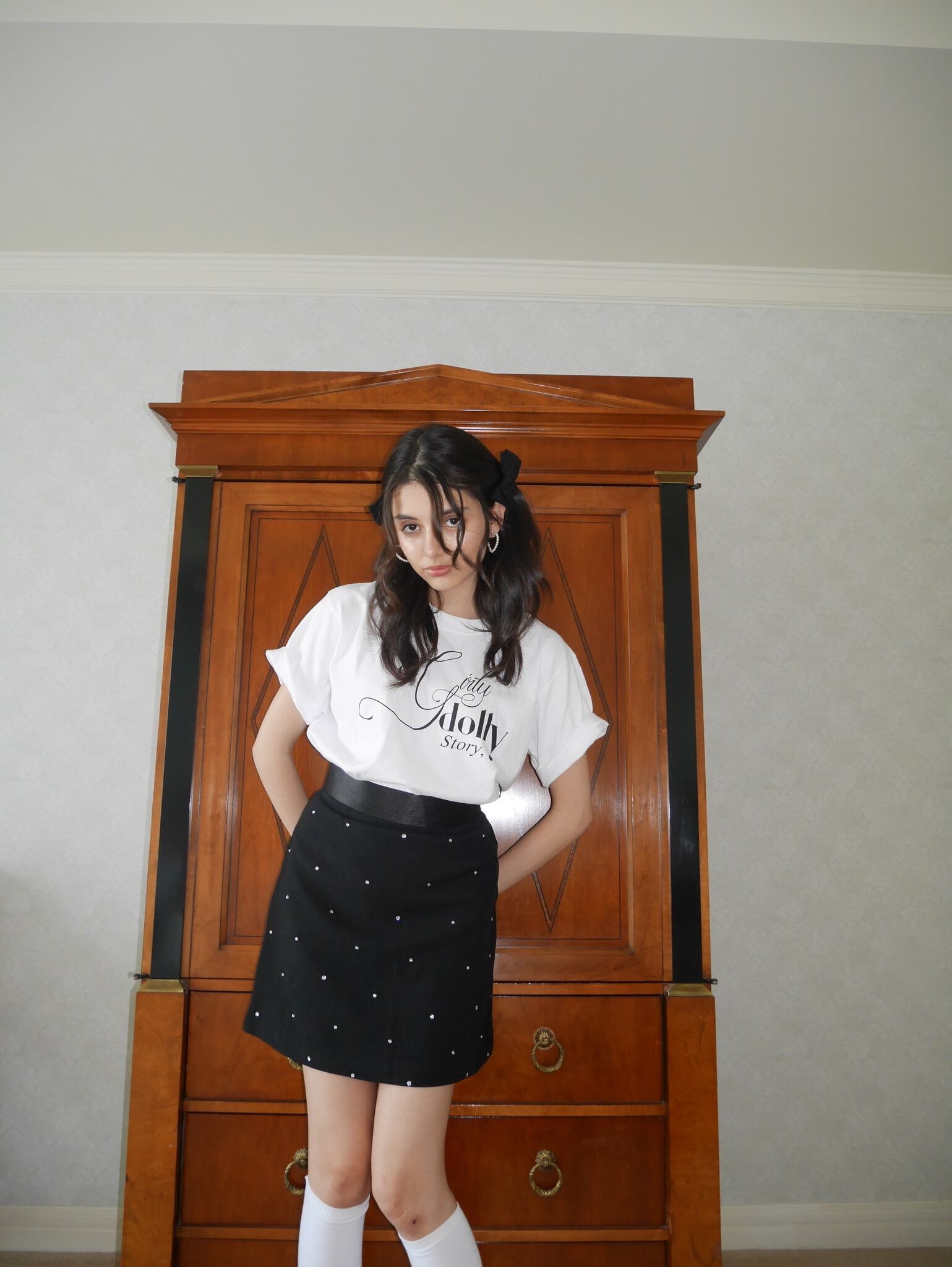 lame dot skirt | mieya mieya lame dot skirt | mieya mieya