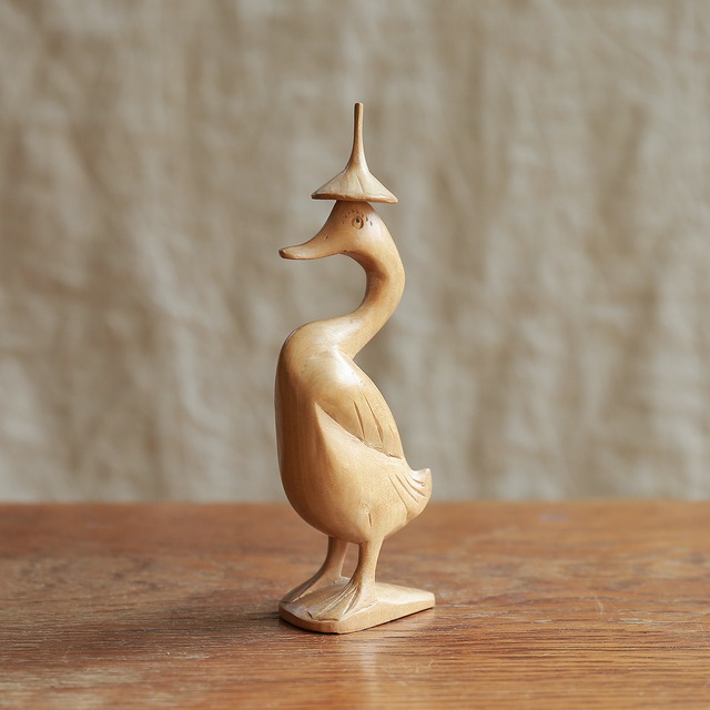 帽子を被った、楽しげなアヒル