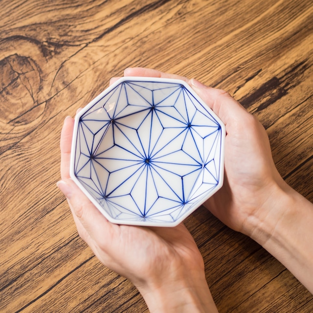 麻の葉 預け鉢(小)(小鉢・小付)/眞窯