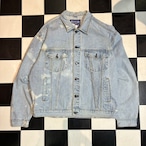 Hard Rock Cafe TORONTO 刺繍デニムジャケット ブリーチ ハードロックカフェ