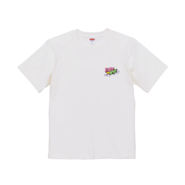 zero☆one 「Graffiti Logo 23」TEE / OFF WHITE