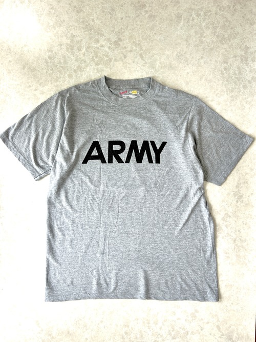 00s 【SOFFE】U.S.ARMY トレーニングTシャツ グレー L リフレクター
