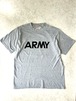 00s 【SOFFE】U.S.ARMY トレーニングTシャツ グレー L リフレクター
