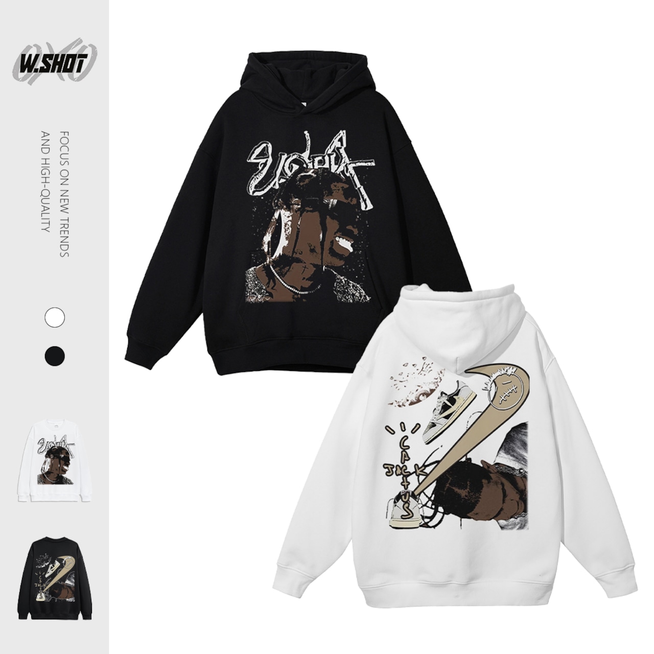 VINTAGE ストリート Travis Scott パーカー/スウェット T1144