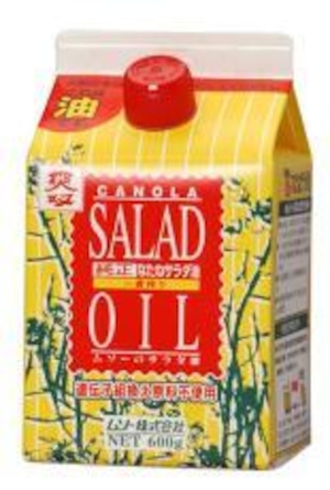 純正なたねサラダ油 ６００ｇ　ムソー