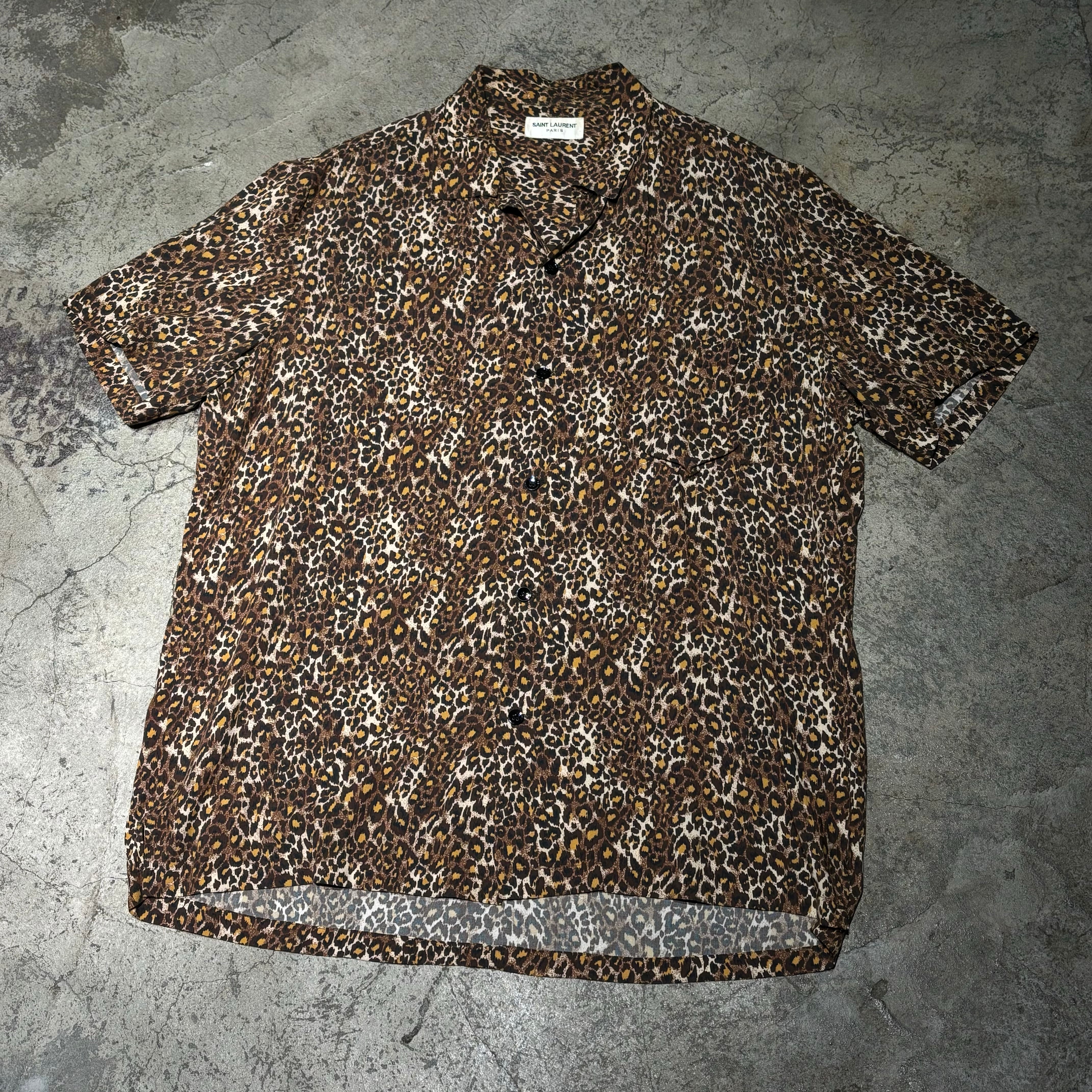 SAINT LAURENT PARIS サンローランパリ 16SS オープンカラーシャツ 
