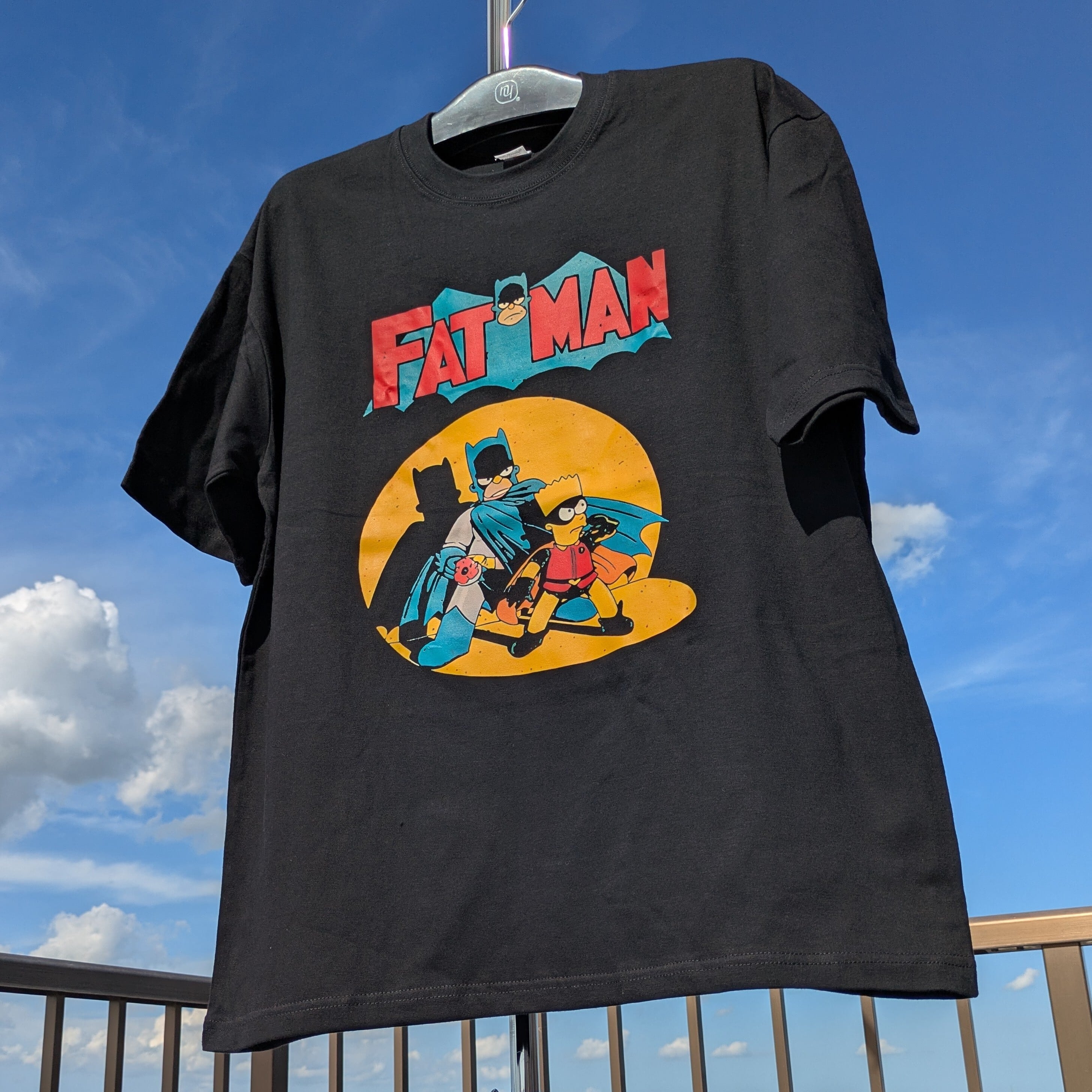 【 The Simpsons（ ザ・シンプソンズ ) 】『 FATMAN(笑) 』ホーマー&バート / Tシャツ〚アメリカン雑貨 アメトイ〛
