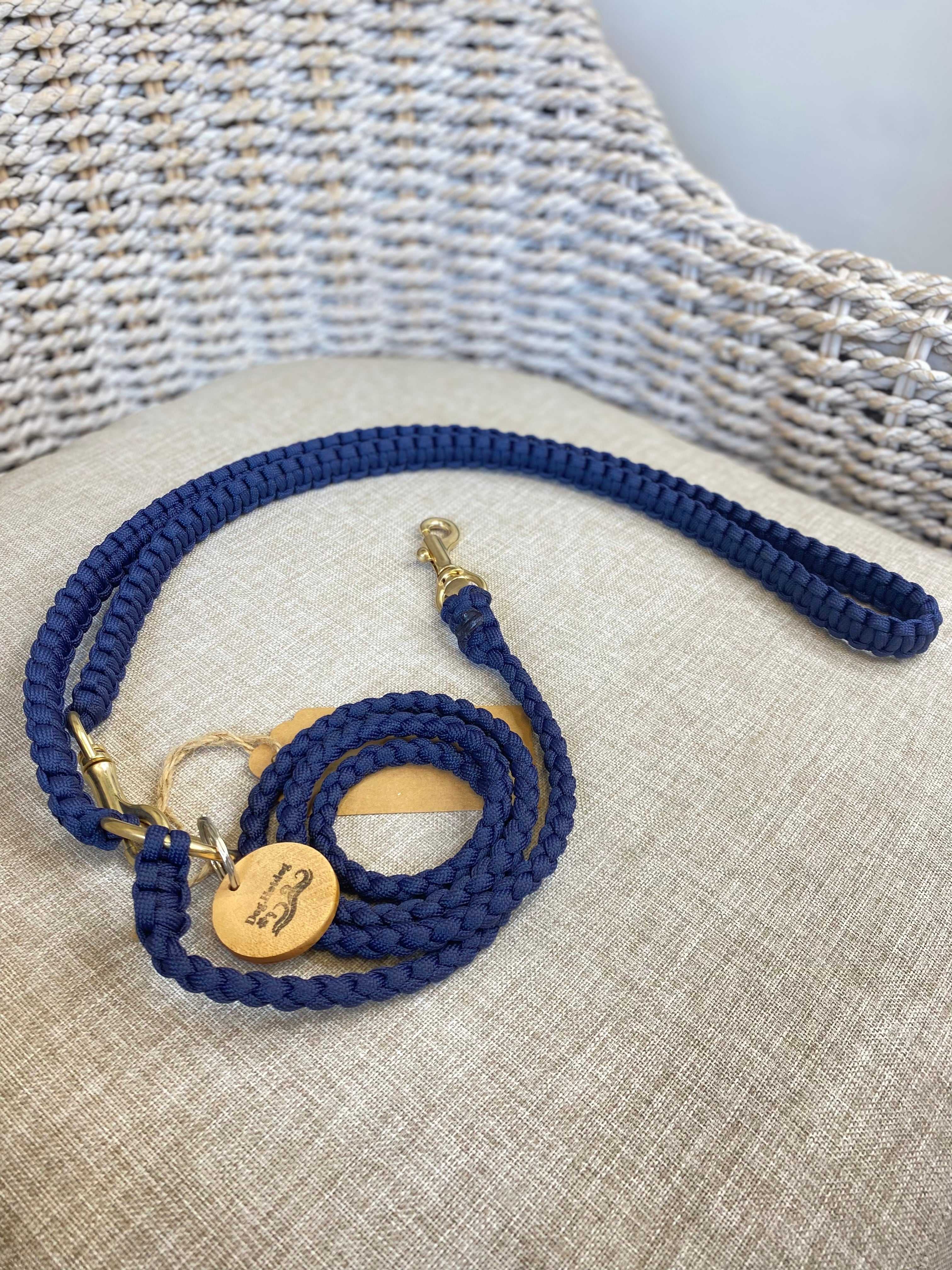 Dog Hotdog パラコードショルダーリード ネイビー M～L | トリミング