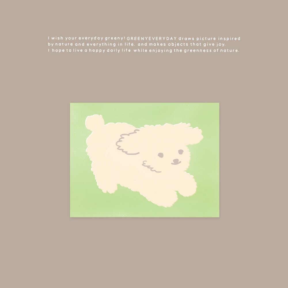 greenyeveryday】メモ帳 memopad puppy | 韓国文具・雑貨