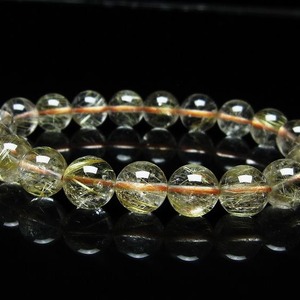 ルチルクォーツ ブレスレット 10mm タイチンルチル ブレスレット メール便可 [M便 1/10] 111-49156