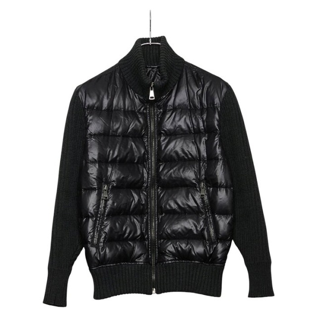 ドルチェアンドガッバーナ ブルゾン ニットジャケット サイズ：44 ブラック グレー ナイロン ウール メンズ DOLCE&GABBANA 【中古】