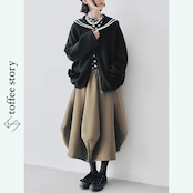 【3color】コロンとしたシルエットが◎:ふんわりランタンスカート i0431