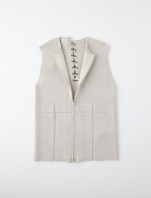 【ulikasanctus】BACK STRING KNIT VEST