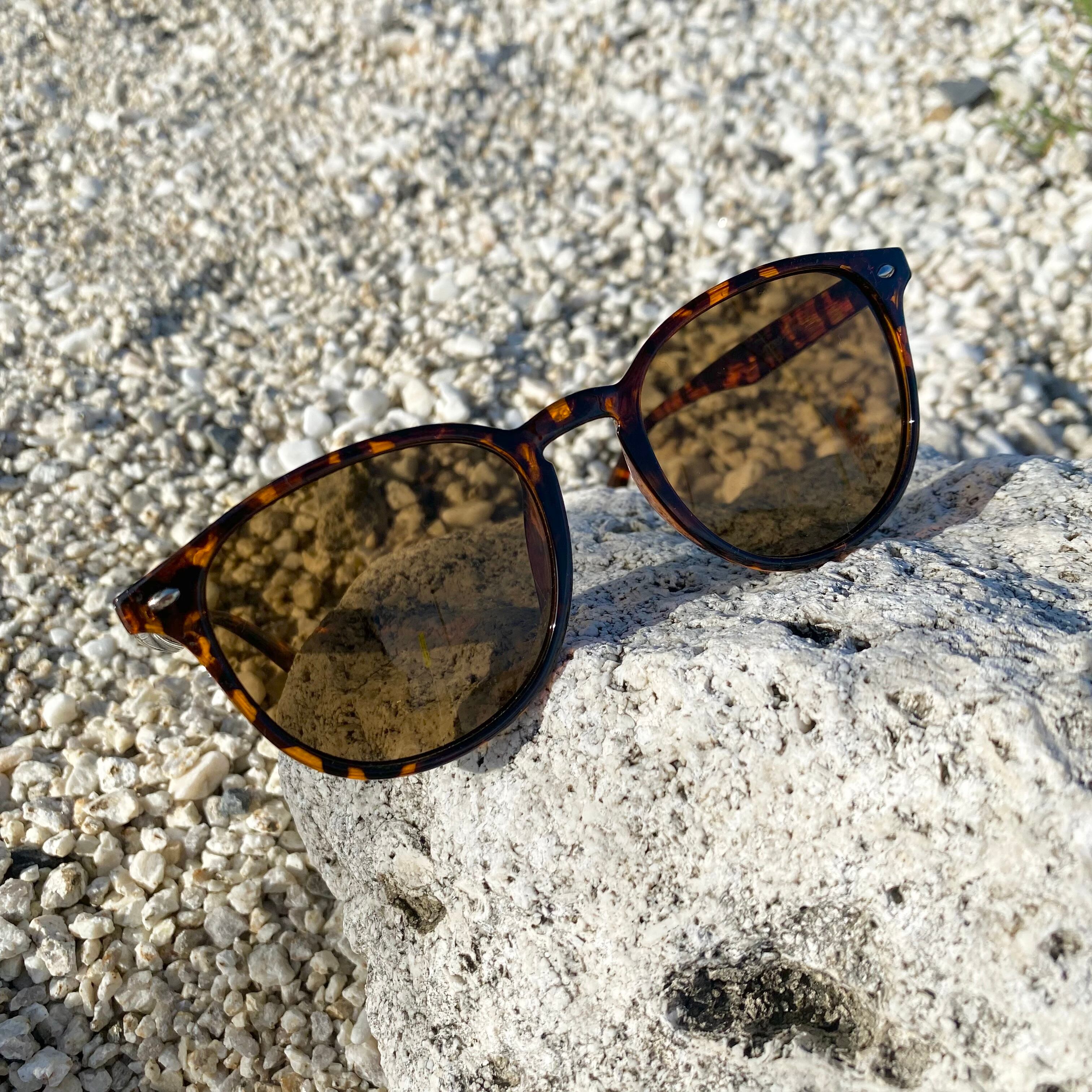 UV99％CUT☆LIFE is Islandブラウンサングラス ケース付 ¥ 3990(￥4389
