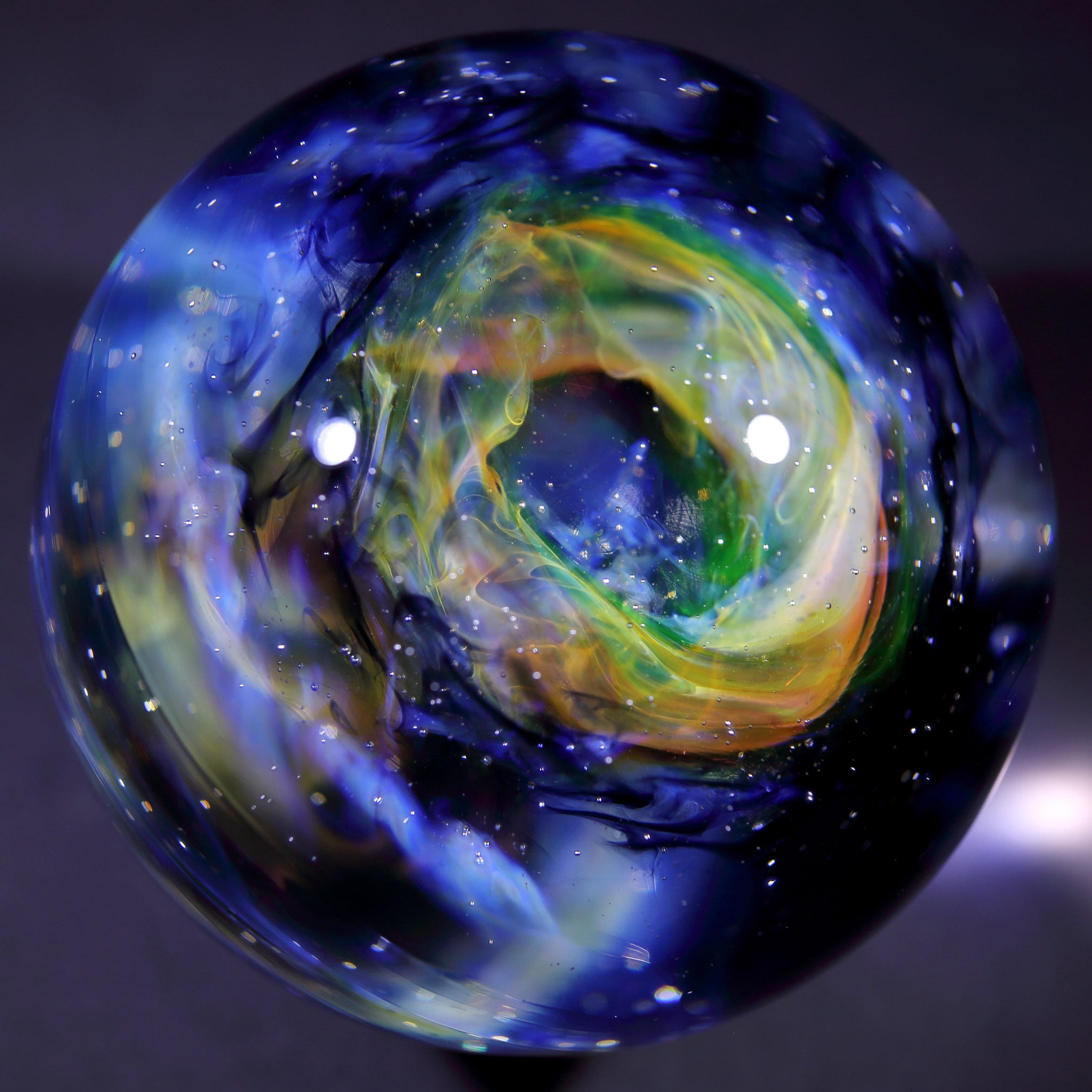 54mm Nebula Galaxy Glass Marble 星雲状宇宙ガラスマーブル