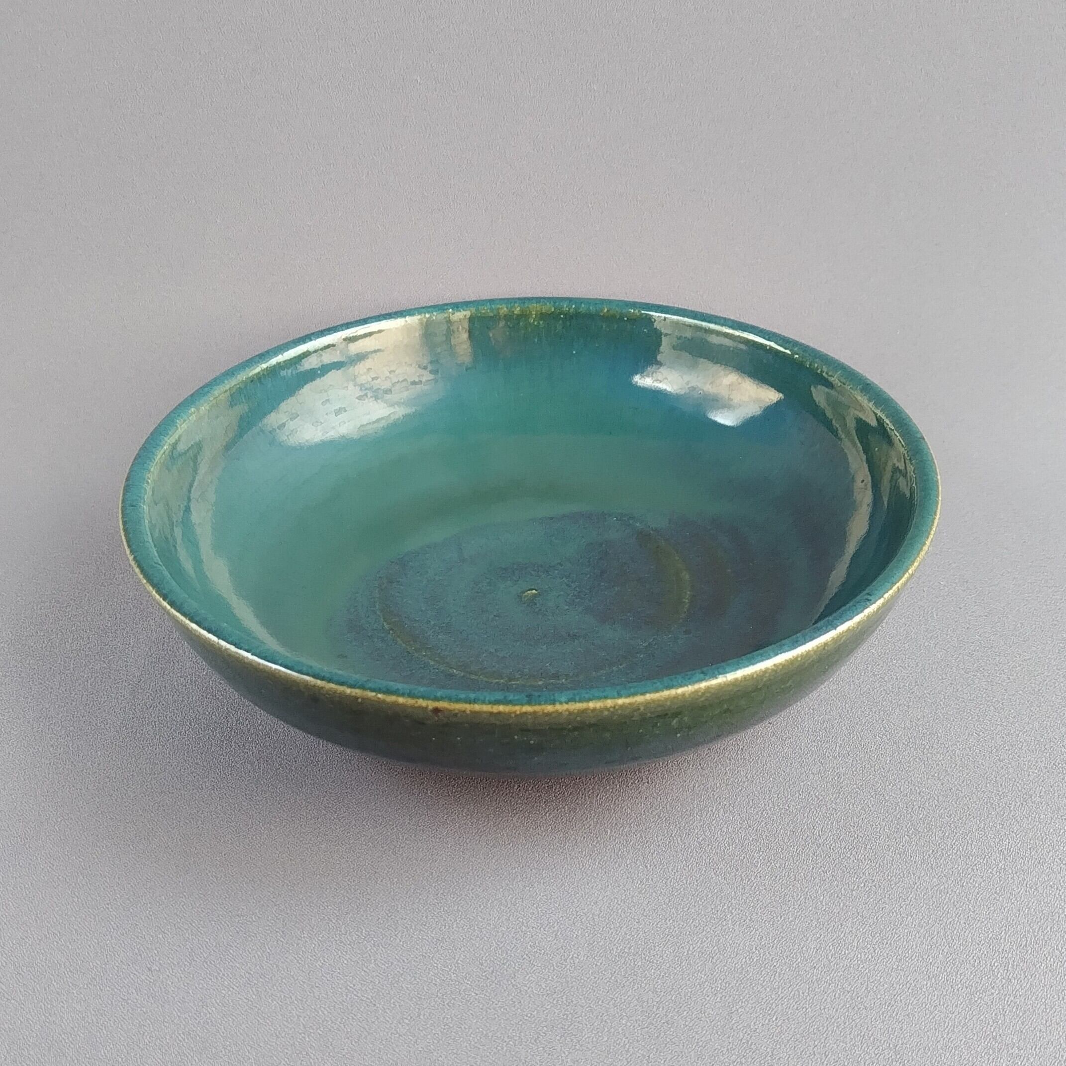 作家物 青緑釉 151849212_o8.jpg? 美品 直径約11cm 現代陶芸 2客セット 小鉢 食器