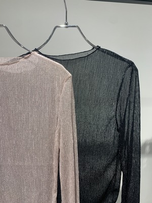 glitter mellow sheer tops