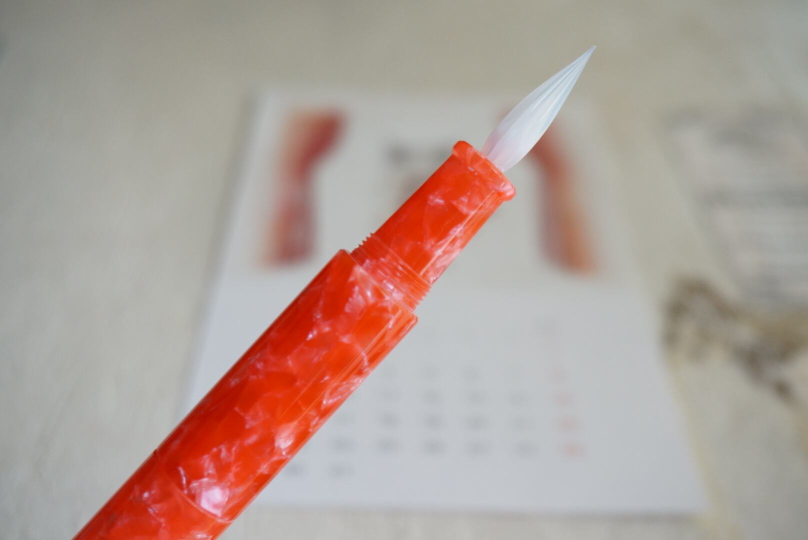 シュクルガラスペン Bright Cherry (ミルクガラスペン先) | 万年筆と  