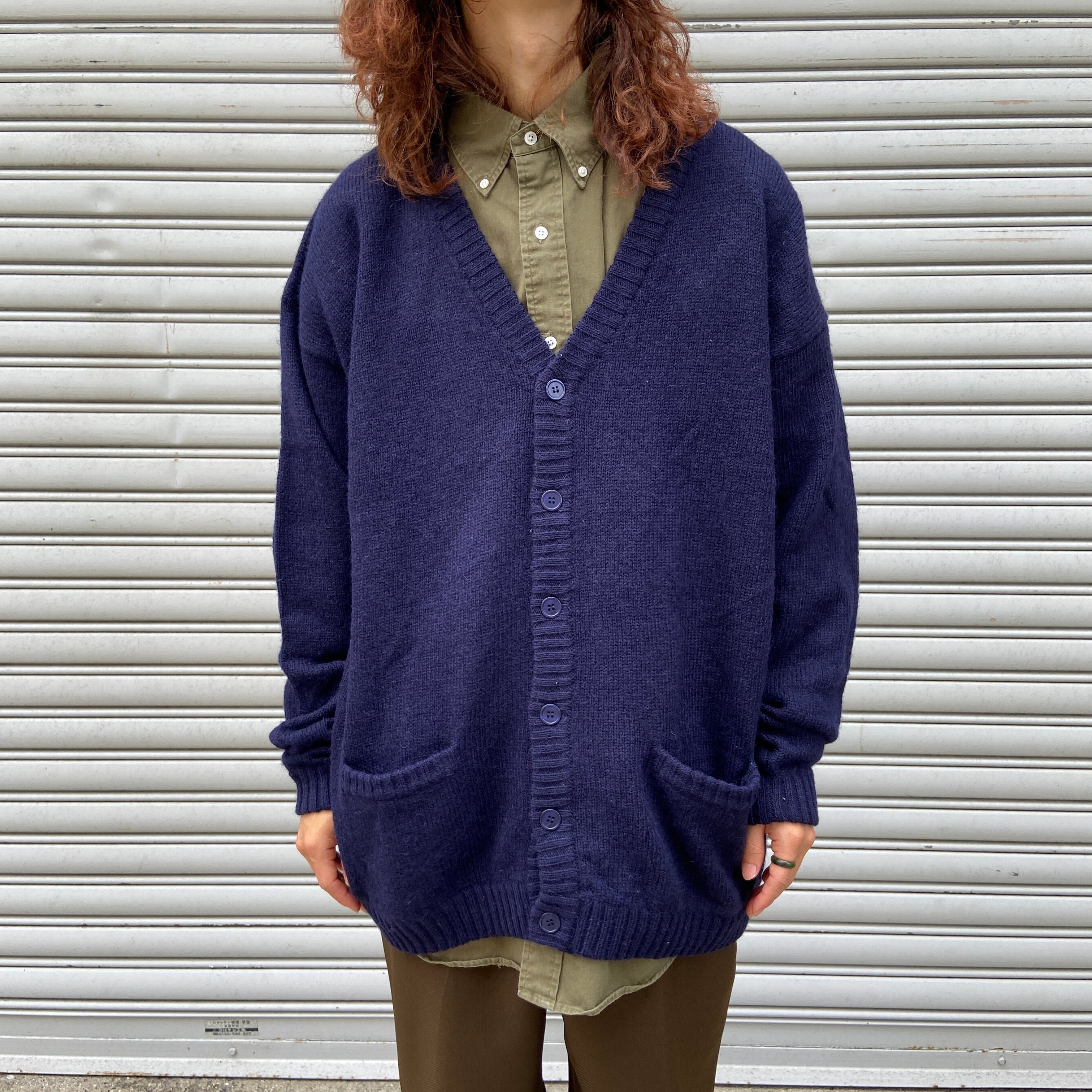 新品☆PS Paul Smith コットン ストレッチ トラウザース☆紺☆XL