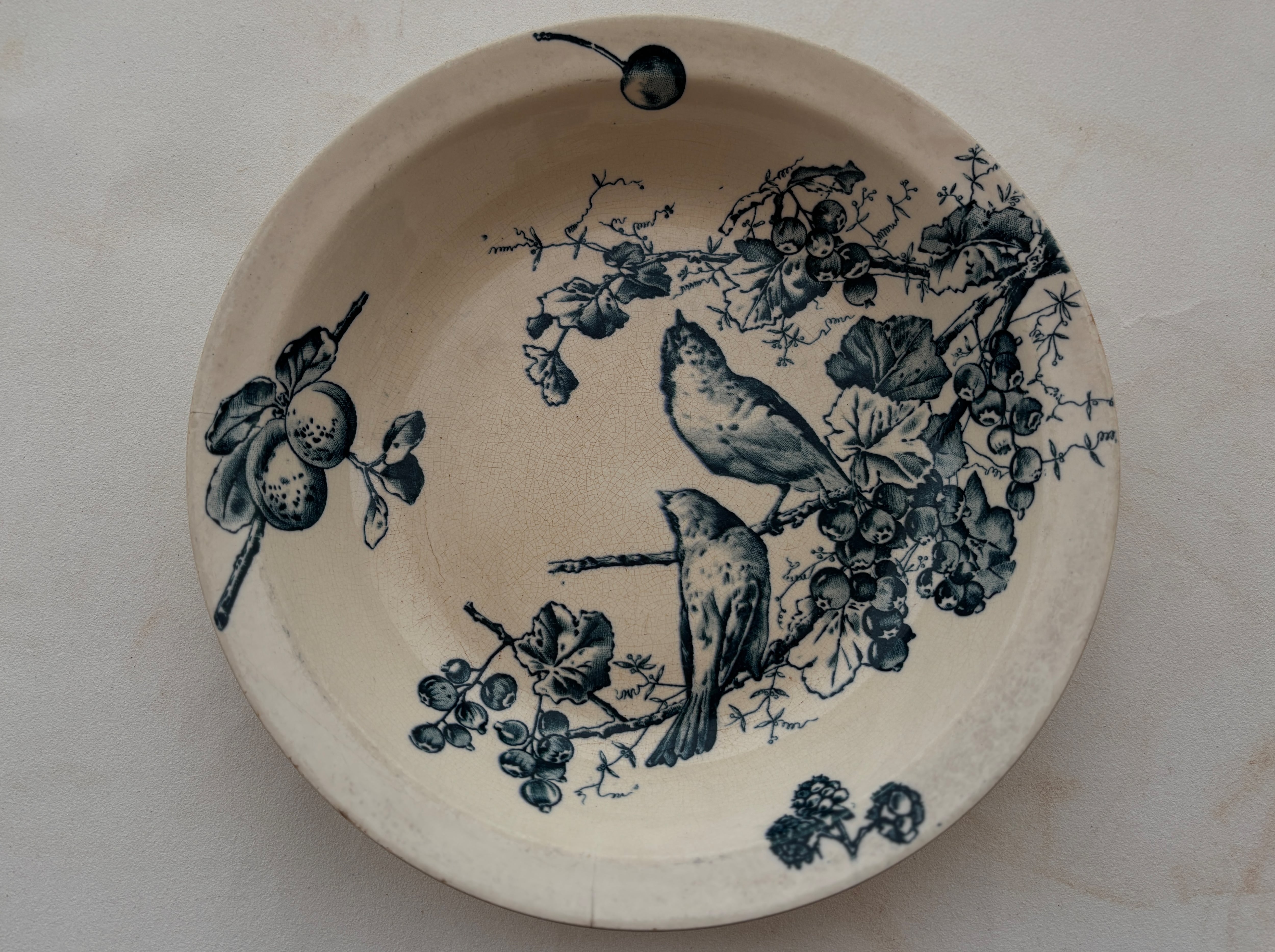 【1点のみ】希少 Choisy le roi ショワジールロワ 古手 木の実と小鳥のサラダディエ