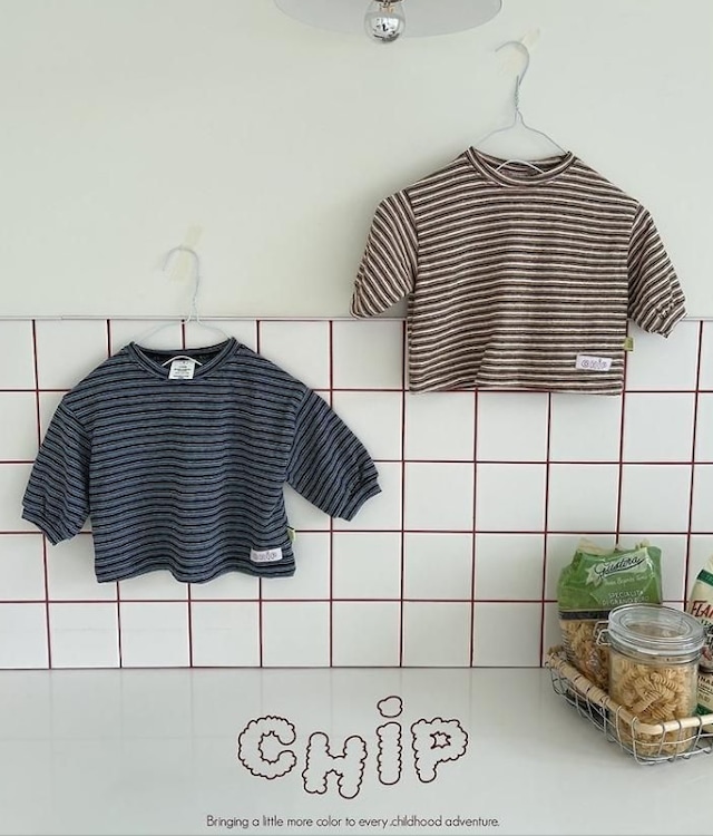 【取寄】CHIP ストライプT｜秋服｜韓国子供服｜26/AT