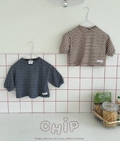 【取寄】CHIP ストライプT|秋服|韓国子供服|26/AT