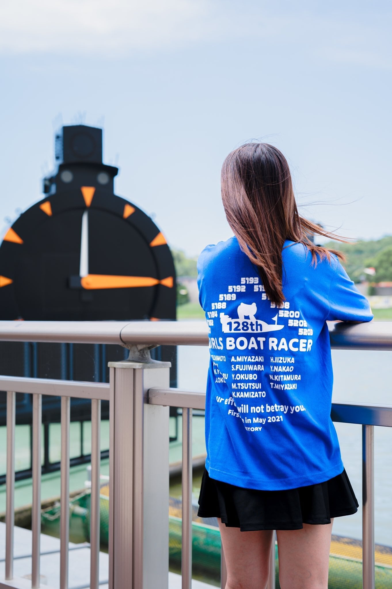 ボートレース女子レーサー 實森 美祐 選手の 実使用Tシャツ