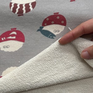 ★NY330◆1m◆新作!綿100%裏毛ニット生地◆マレファブ◆ご飯