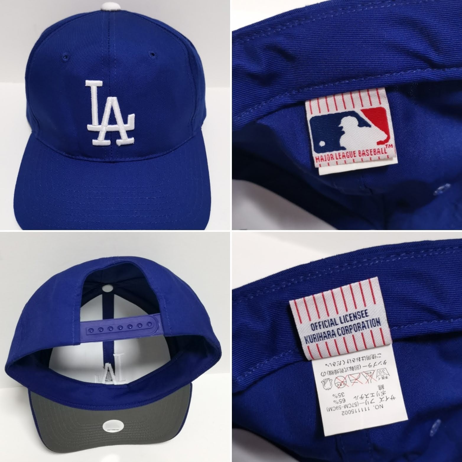 送料無料 90s LA Dodgers ドジャース CAP キャップ NWA MLB 青 
