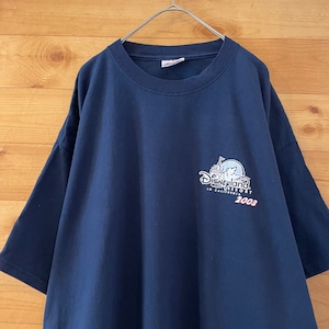 【Hanes】2003 メキシコ製 半袖 Tシャツ カリフォルニア ディズニーランド チップとデール XL オーバーサイズ US古着 アメリカ古着