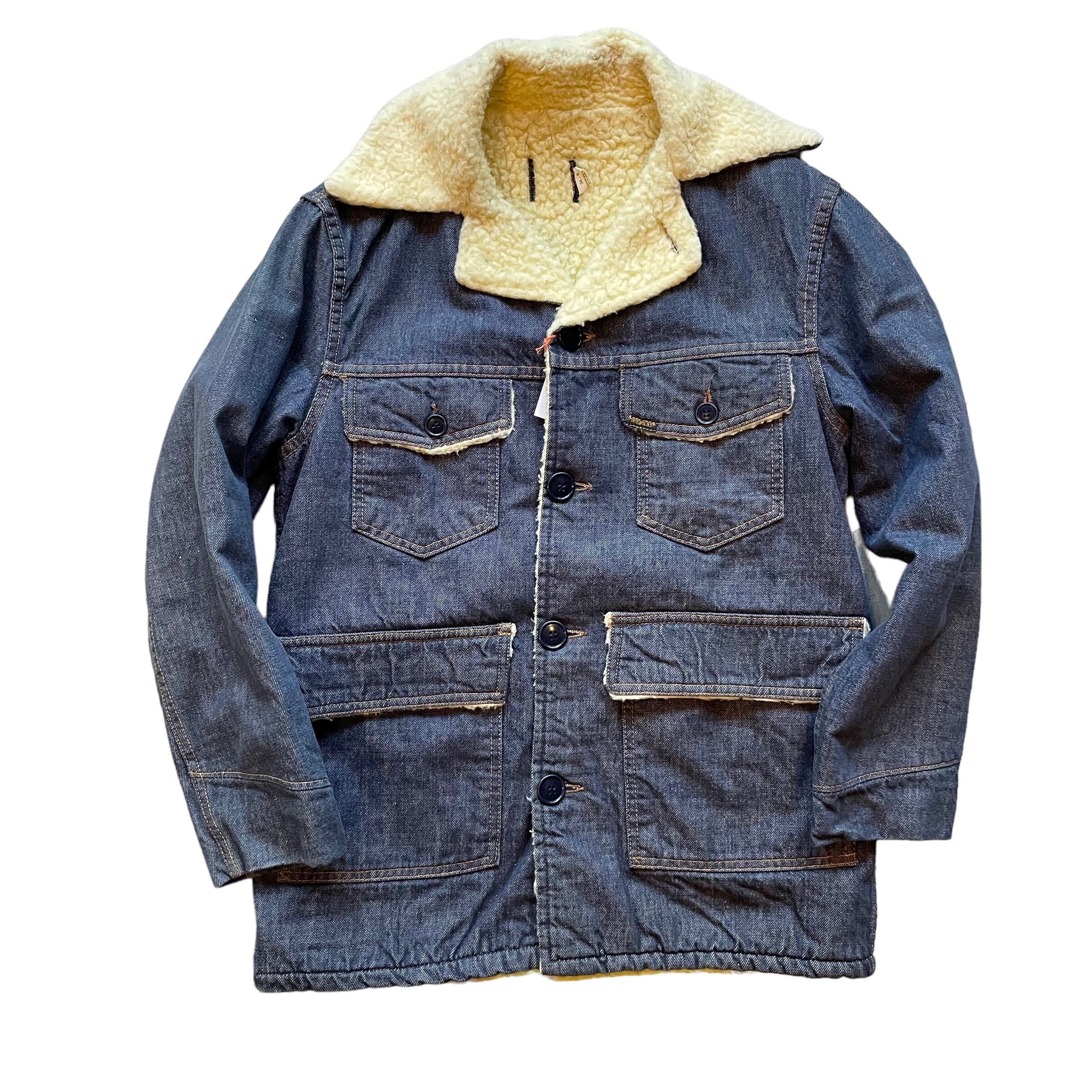 34】ROEBUCKS Boa Jacket col Denim ローバックス デニムボア