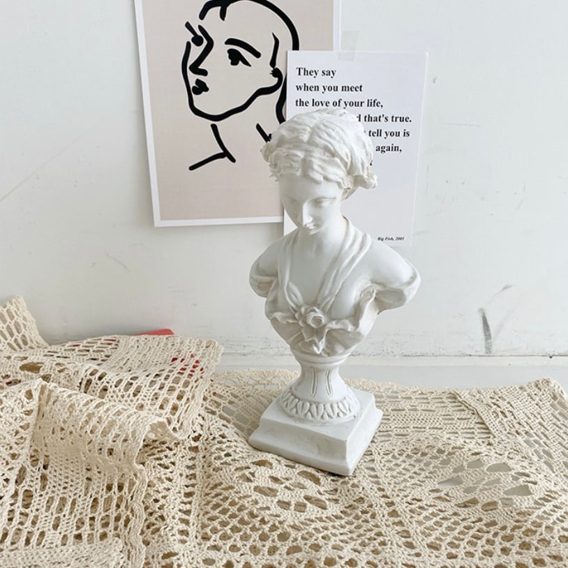 vintage plaster object / ヴィンテージ アンティーク調 オブジェ 女性