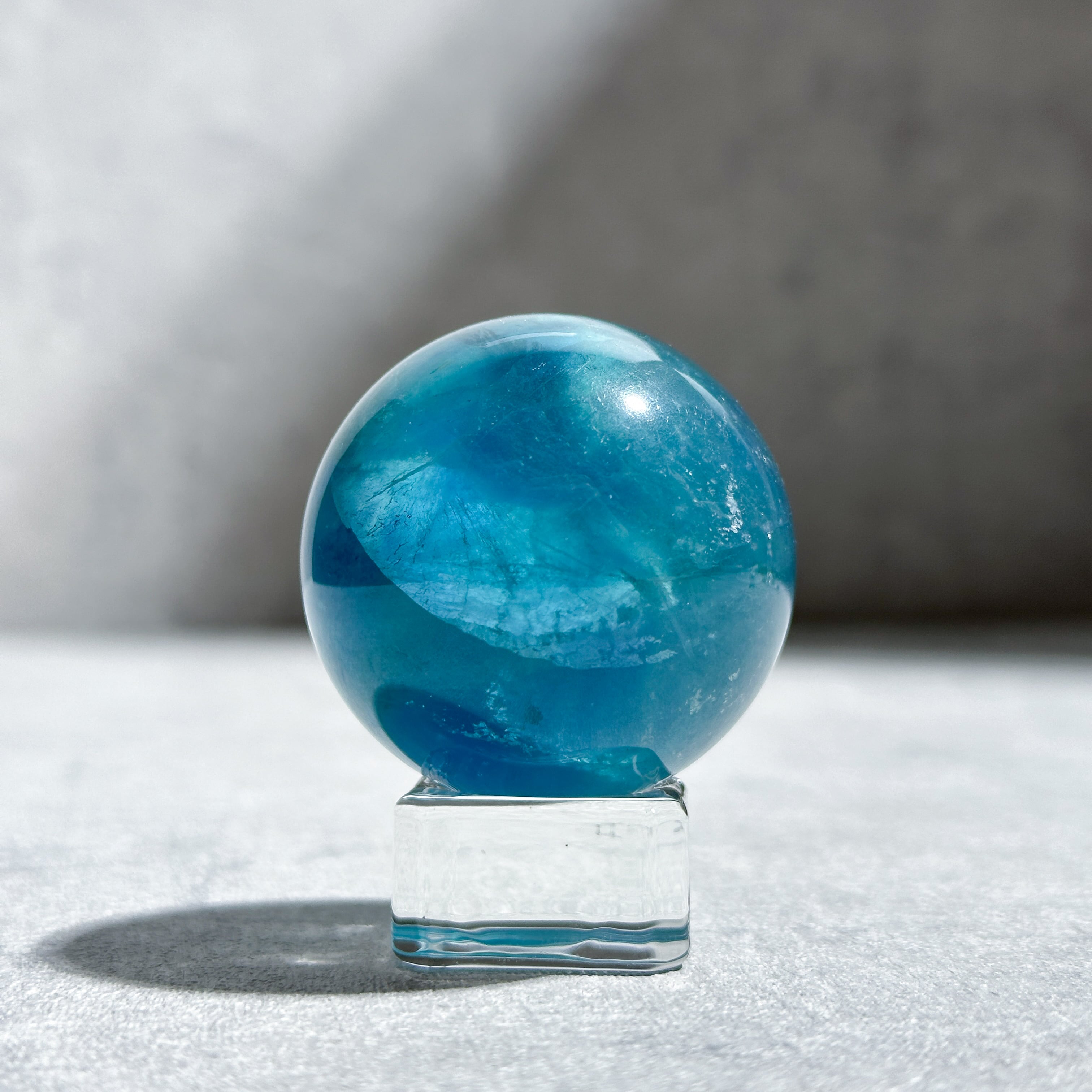 ❇天然石 スフィア ブルーフローライト スフィア（丸玉）21◇ Blue Fluorite ◇天然石