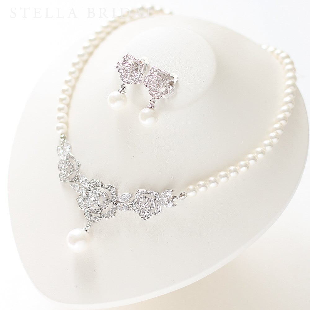 受注生産品】キュービックジルコニア ウェディングジュエリーセット