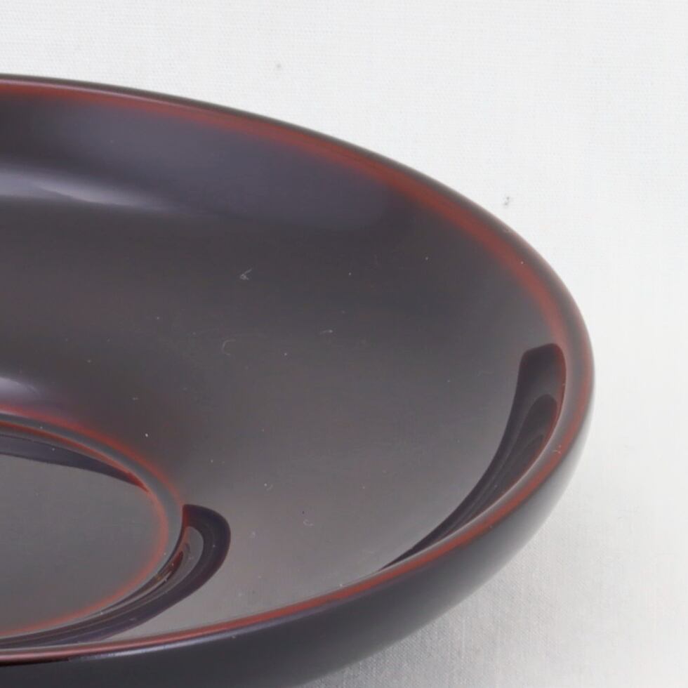 1654-1 輪島塗 茶托／溜塗無地／単品 | 輪島塗 加藤漆器店 公式