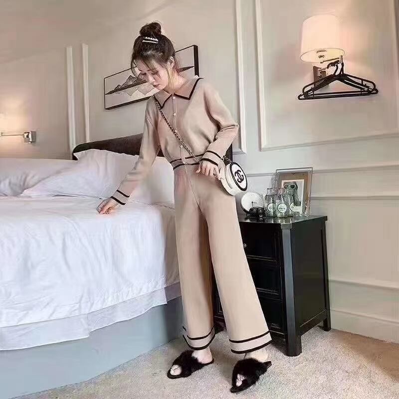 襟付き ニットセットアップ　AJ12541-9908