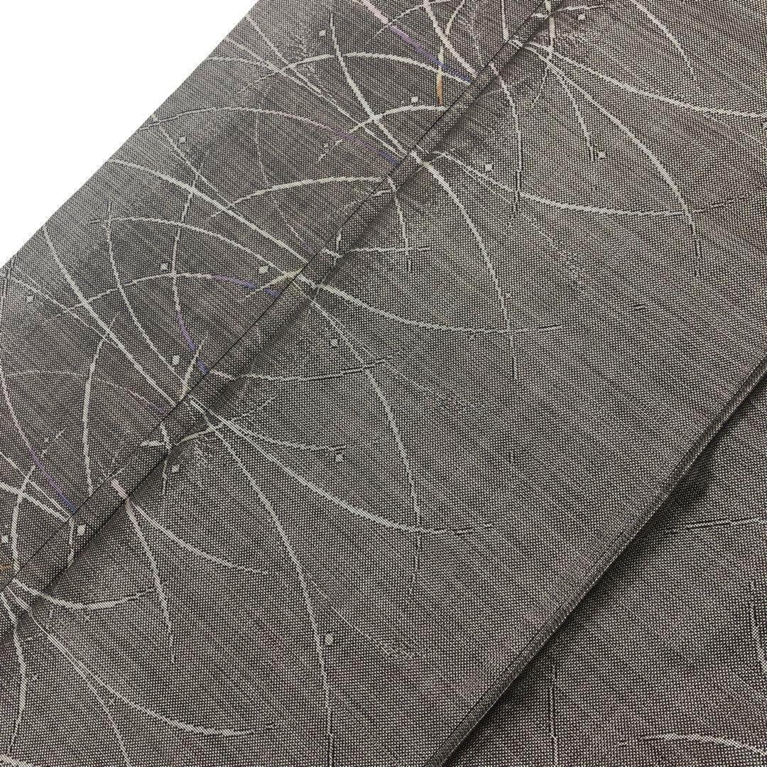 本場大島紬 茶泥染 カタス9マルキ 露草柄 トールサイズ K-3538