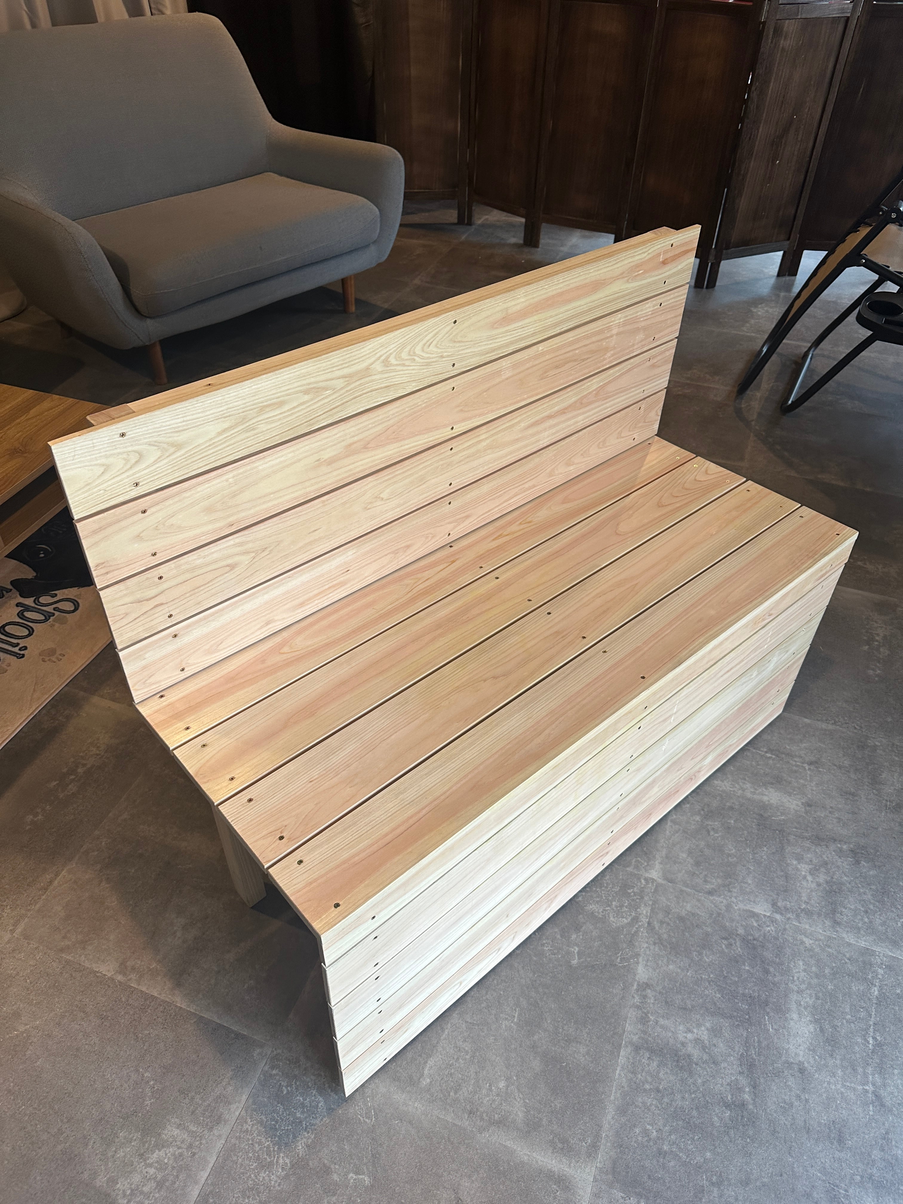HINOKI BENCH』【2人用】おうちDEサウナRich専用設計 国産ヒノキ 本格