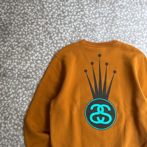 STUSSY / crown logo sweat size M