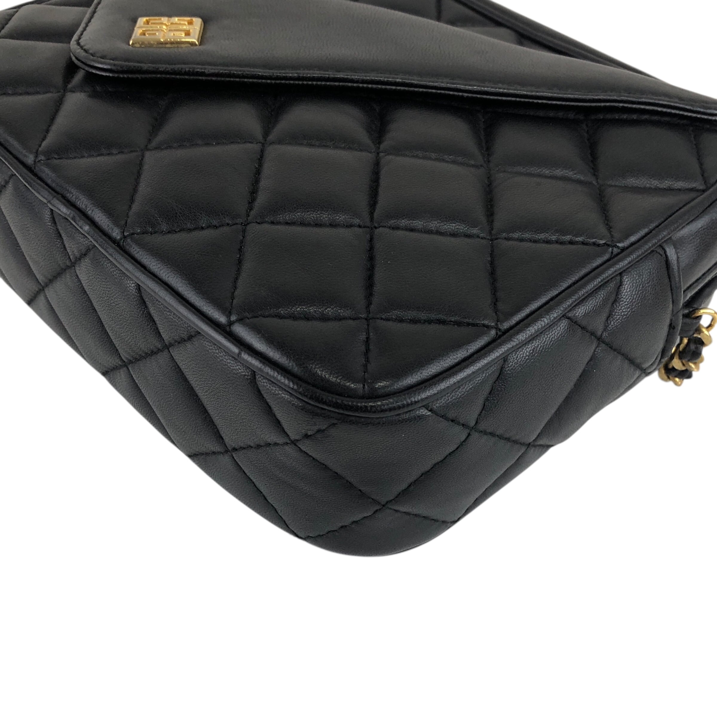 GIVENCHY ジバンシィ ショルダーバッグ ブラック ロゴ レザー