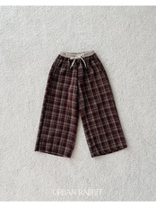 アーバンラビット / URBAN RABBIT / チェックサギングパンツ / 韓国子供服 / キッズ / 26winter〖取寄〗*XS~XL*