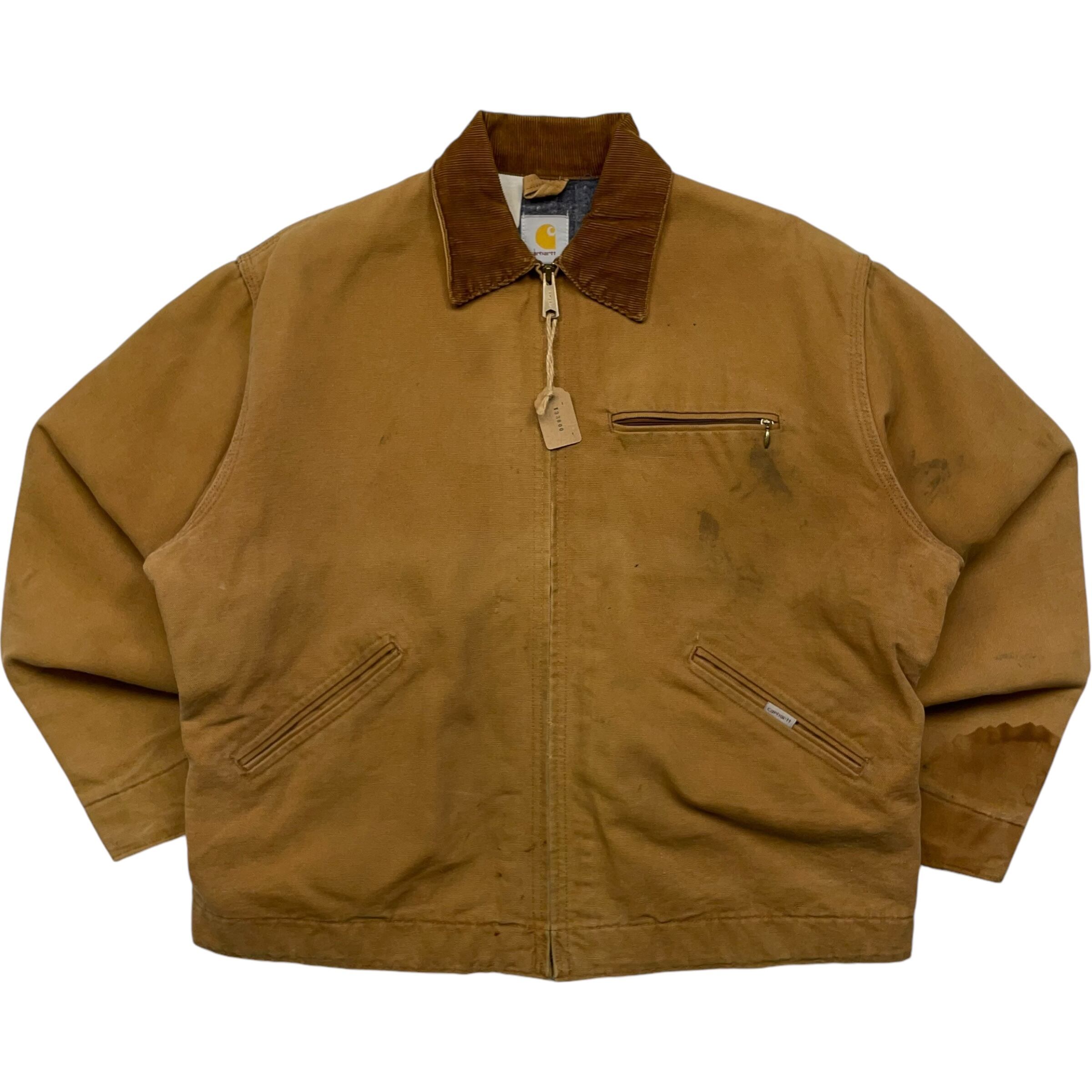 《M》 Carhartt カーハート デトロイトジャケット ダックジャケット ブラウン USA製 80年代〜 no.4465