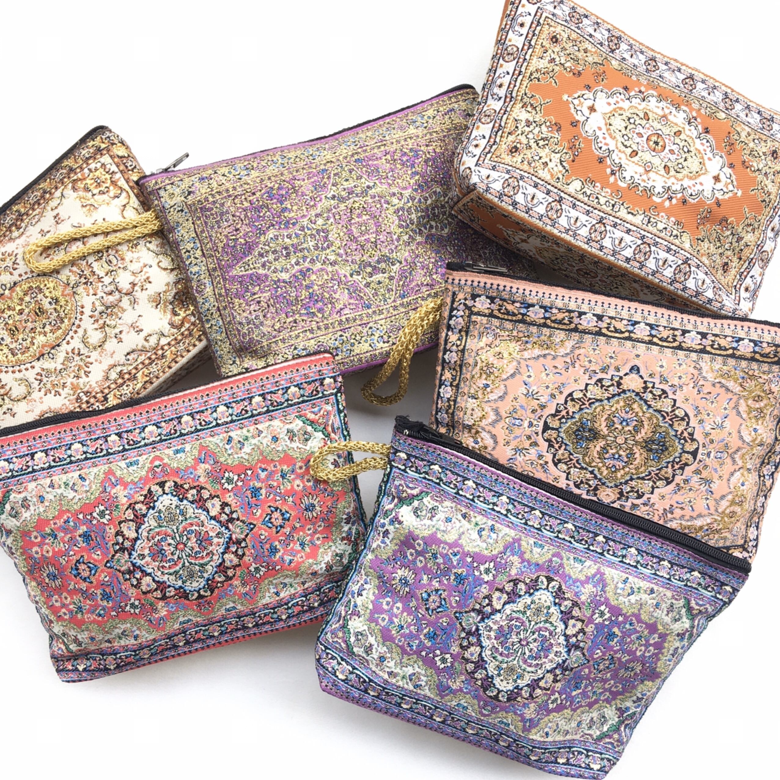 トルコ マチ付きポーチ Sunset Moon 地中海雑貨