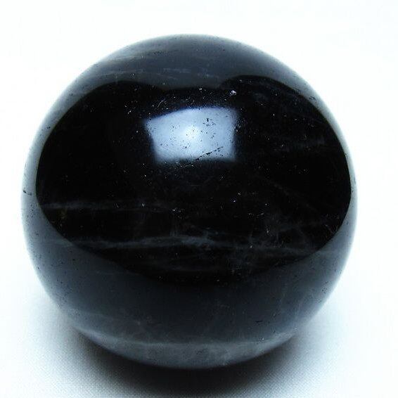 モリオン 黒水晶 丸玉 64mm 一点物 151-9505