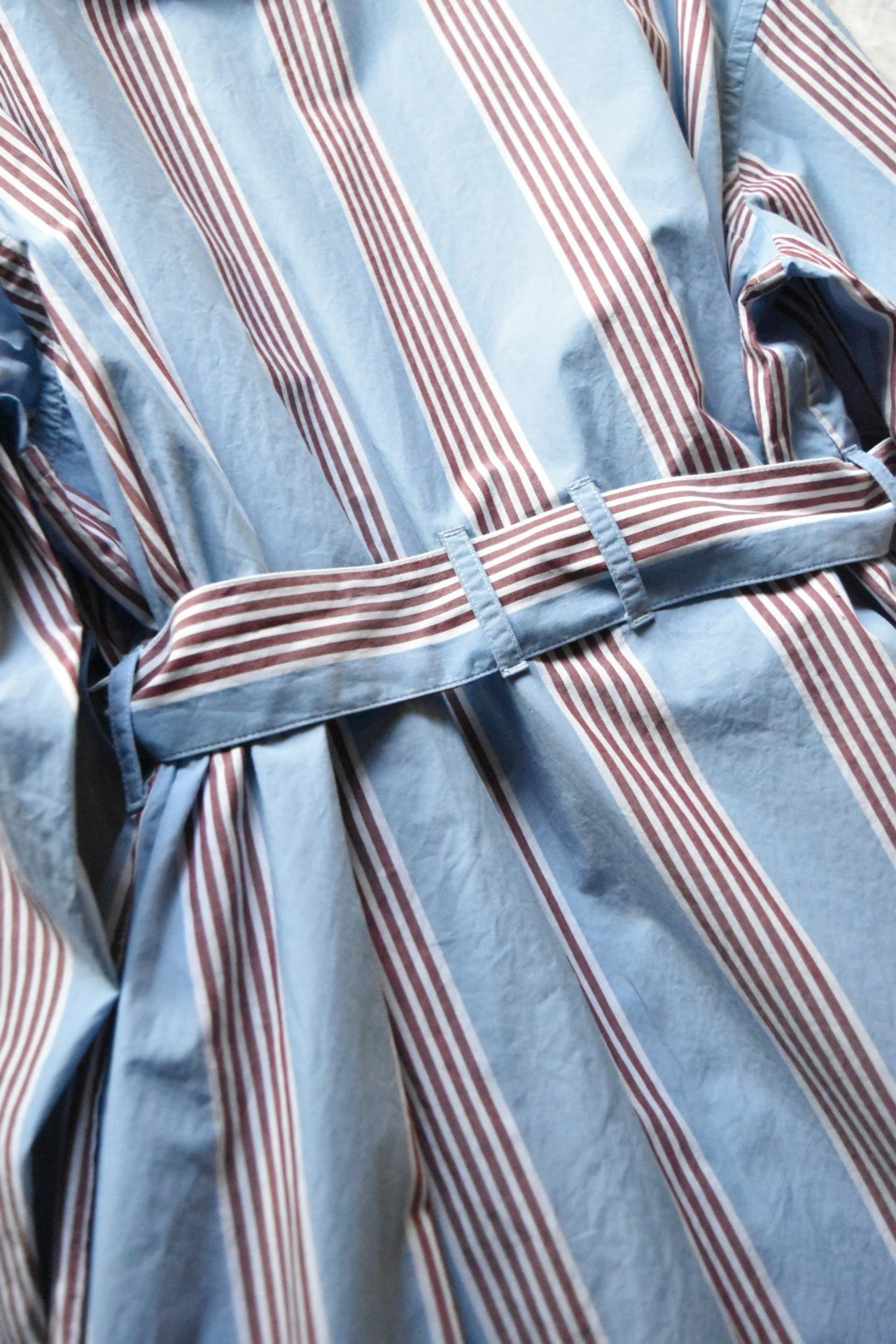 ”MAISON MARGIELA” 2020 Stripe Fly Front Long Shirt